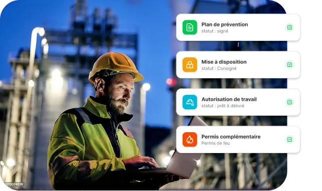 Technicien intervenant sur armoire électrique consignée en sécurité